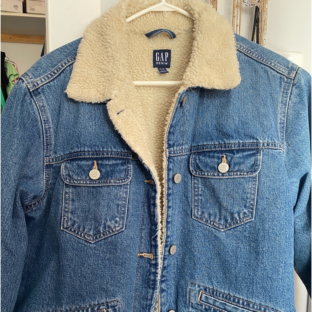 Gap - Woman’s Sherpa Lined Jean Jacket.